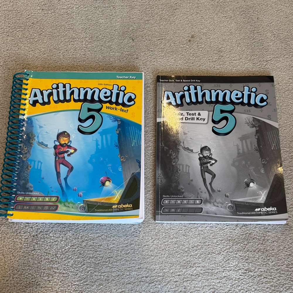 Abeka Grade 5 Arithmetic Books